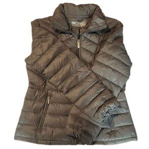 Michael Kors Gray Packable Down Puffer Jacket Size Large